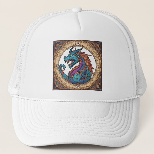 Casquette Chapeau de camion dragon (Devant)