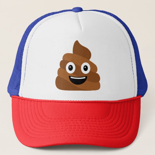 Casquette Chapeau de camion Emoji Poop (Devant)