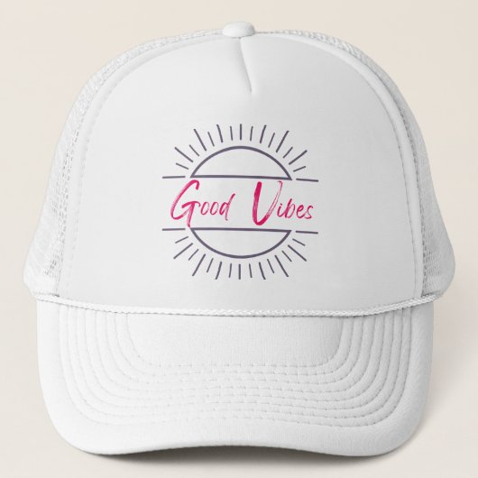 Casquette Chapeau de camion Good Vibes (Devant)