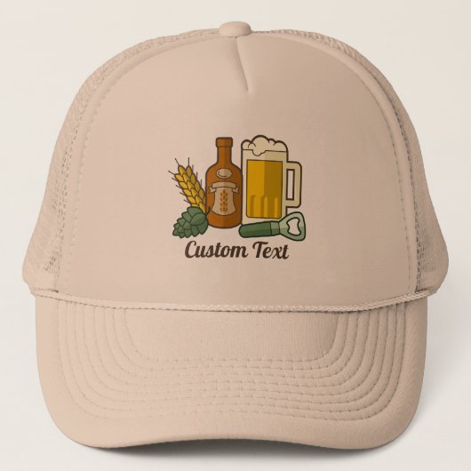 Casquette Chapeau de camion Icônes de bière (Devant)