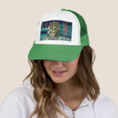 Casquette Chapeau de camion LION WEED KING (En situation)