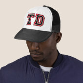 Casquette Chapeau de camion monogramme "TD" (En situation)