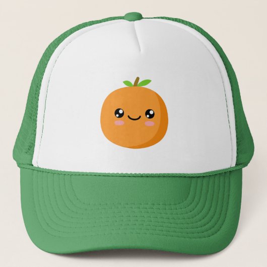 Casquette Chapeau de camion orange (Devant)