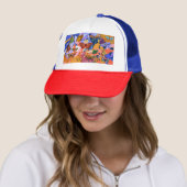 Casquette Chapeau de camion papillon (En situation)