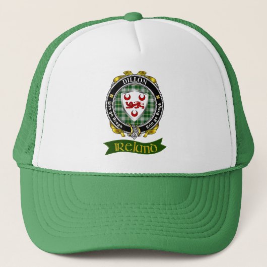 Casquette Chapeau de camion personnalisé Dillon Irish Shield (Devant)