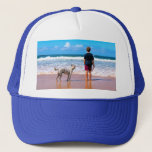 Casquette Chapeau de camion photo personnalisé avec votre co<br><div class="desc">Casquettes photo personnalisés - Votre propre design - Cadeau personnalisé famille / amis ou Casquettes personnels - Ajouter votre photo / texte - Redimensionner et déplacer ou ajouter des éléments / du texte avec outil de personnalisation ! Choisissez / ajoutez votre police / couleur de texte préférée ! Vous pouvez...</div>