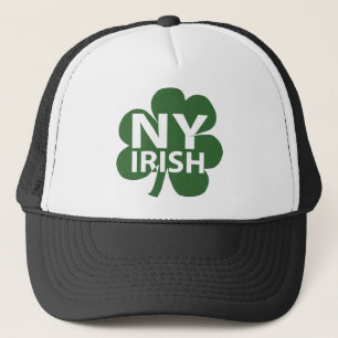 Casquette Chapeau de camion Shamrock irlandais de New York