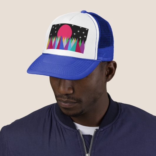 Casquette Chapeau de camion Star Sunset (En situation)