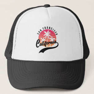 Casquette Chapeau de camion Sunset Retro de San Francisco, C