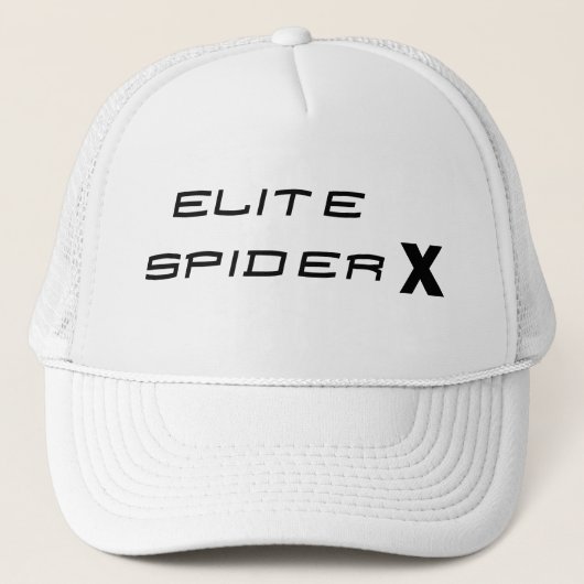 Casquette Chapeau de camion White Elite Spider X (Devant)