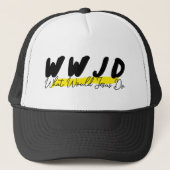 Casquette Chapeau de camion WWJD - "Que ferait Jésus" Bold (Devant)