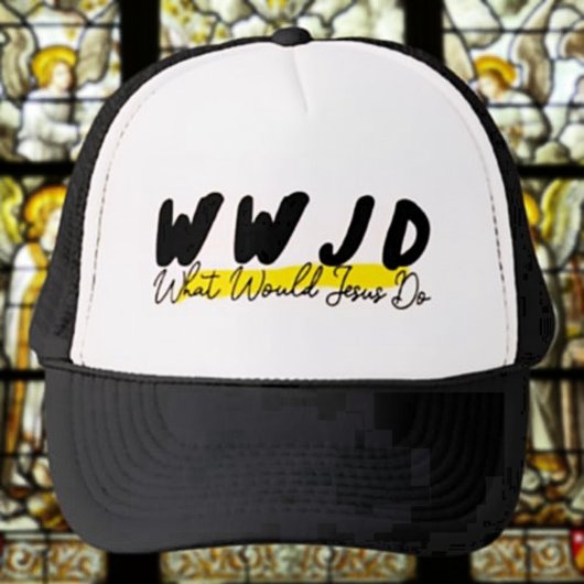 Casquette Chapeau de camion WWJD - "Que ferait Jésus" Bold