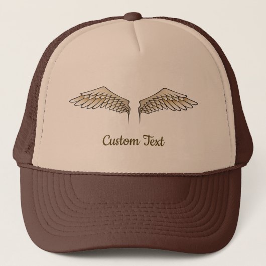 Casquette Chapeau de camionnette Beige Wings (Devant)