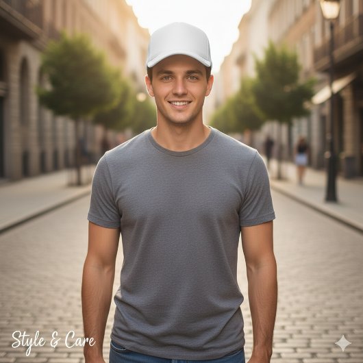 Casquette Chapeau de camionnette blanc classique simple coul