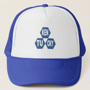 Casquette Chapeau de camionnette blanc design royal KENTUCKY