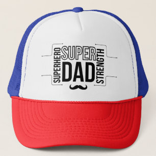 Casquette Chapeau de camionnette noir simple Super Papa