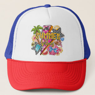 Casquette Chapeau de camionnette Retro Summer Vibes - Colorf