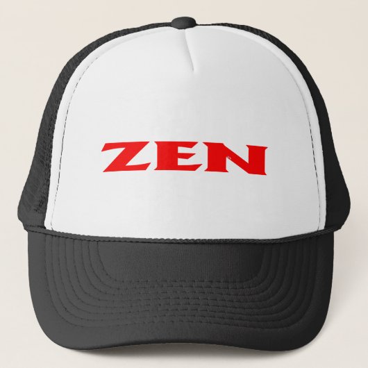 Casquette Chapeau de camionnette rouge Zen (Devant)