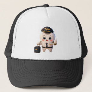Casquette Chapeau de camionneur à dentaire pilote mignon, Ca