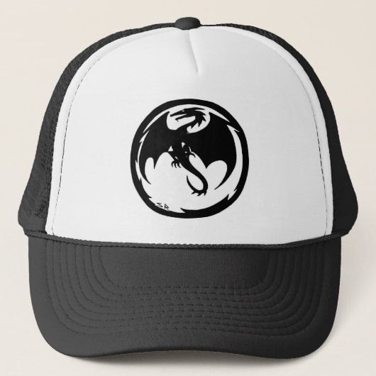 Casquette Chapeau de camionneur Black Dragon (Devant)