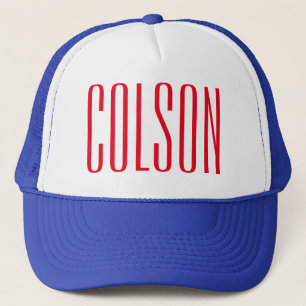 Casquette Chapeau de camionneur bleu et blanc