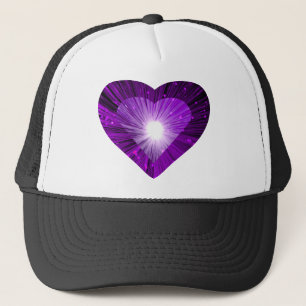 Casquette Chapeau de camionneur "coeur" de Purple Heart noir