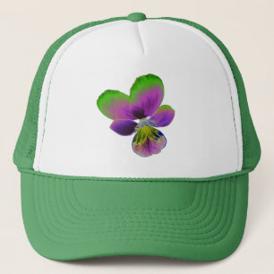 Casquette Chapeau de camionneur de purple et vert