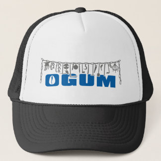 Casquette Chapeau de camionneur d'ogum noir et blanc