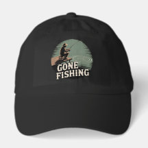 Chapeau de camionneur extérieur drôle Gone Fishing