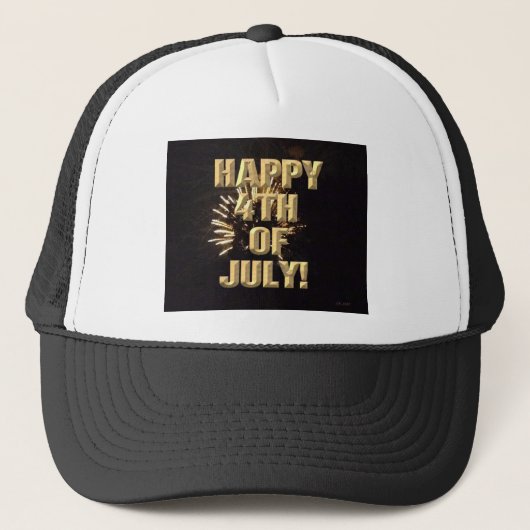 Casquette Chapeau de camionneur Fireworks 10 4 juillet (Devant)