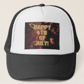 Casquette Chapeau de camionneur Fireworks 20 4 juillet (Devant)
