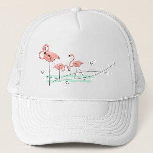 Casquette Chapeau de camionneur Flamant rose Ocean Trio