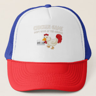 Casquette Chapeau de camionneur humoristique jeu de poulet a