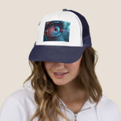 Casquette Chapeau de camionneur Quantum Eye (En situation)
