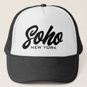 Casquette Chapeau de camionneur Soho New York avec typograph