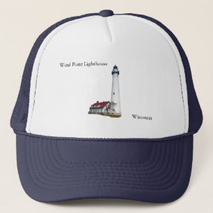 Casquette Chapeau de camionneur Wind Point Lightouse