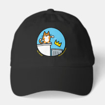 Chapeau de dessin animé de chat drôle sans roi