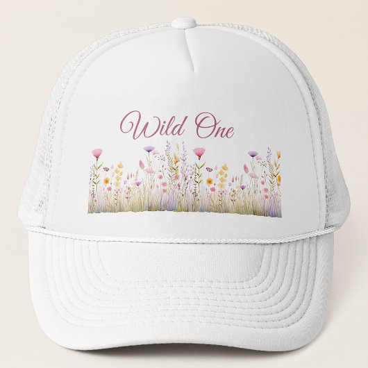 Casquette Chapeau de femme Wild One, jardin de fleurs sauvag