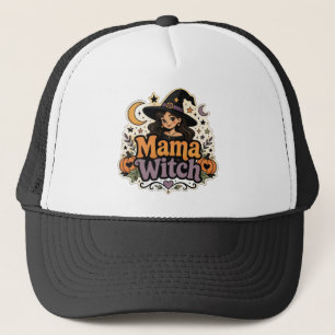 Casquette Chapeau de Halloween vintage Groovy Mama sorcière
