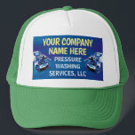 Casquette Chapeau de Modèle de lavage à pression<br><div class="desc">Customisez cette conception de modèle de camion de lavage à pression (lavage de puissance) pour répondre à vos besoins et à vos besoins. Ce modèle de lavage à pression affiche le laveur à pression et arrière - plan de perles d'eau.</div>