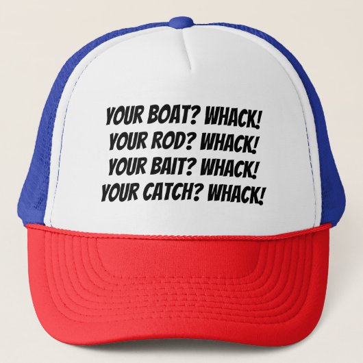 Casquette Chapeau de pêche drôle (Devant)
