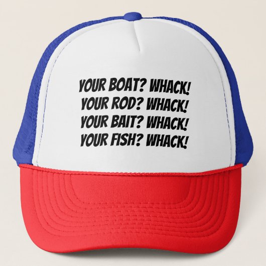 Casquette Chapeau de pêche drôle (Devant)