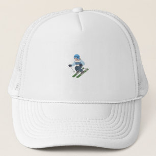 Casquette Chapeau de Ski Drôle Manger Dormir Ski Répéter B