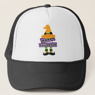 Casquette Chapeau de sorcière et pieds Halloween