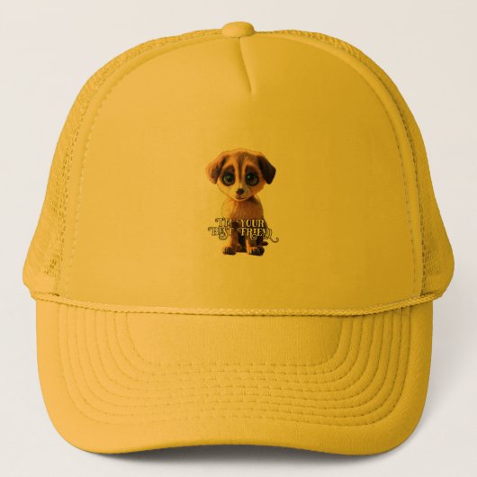 Casquette Chapeau de Trucker à chiot mignon (Devant)