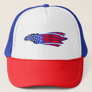 Casquette Chapeau De Trucker D'Aigle Étoiles Et Rayures