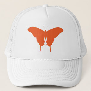 Casquette Chapeau de Trucker d'art papillon orange