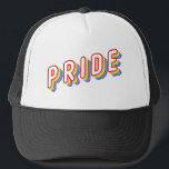 Casquette Chapeau de Trucker de Fierté LGBT Rainbow Letde<br><div class="desc">Juin pourrait être le Mois de la Fierté, mais il n'y a aucune raison de ne pas célébrer la fierté et les droits de tous les jours de l'année avec ces casquettes de style rétro et aider à diffuser le merveilleux message de l'égalité. Ajoutez votre libellé personnalisé à cette conception...</div>