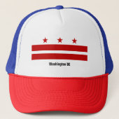 Casquette Chapeau de Trucker Drapeau Washington DC (Devant)