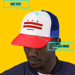 Casquette Chapeau de Trucker Drapeau Washington DC